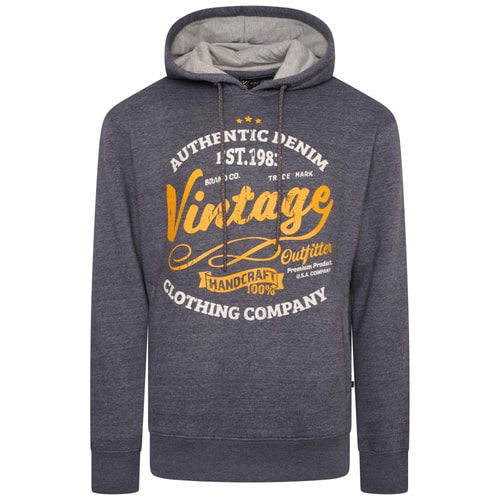 KAM Overhead Vintage Emblem Hoody Blue Nights